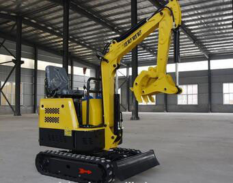 Máy xúc bánh lăn mini 900kg máy đào nhỏ dung tích xưởng 0.025 cbm