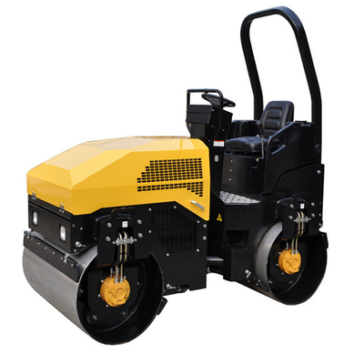 3T Driver Mini Roller Compactor Công cụ Perkins Động cơ Poclain Motor Sau Sau 1,5ton