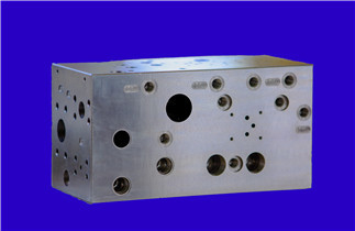 Thép carbon Vật liệu gia công phần CNC, khối van điều khiển thủy lực