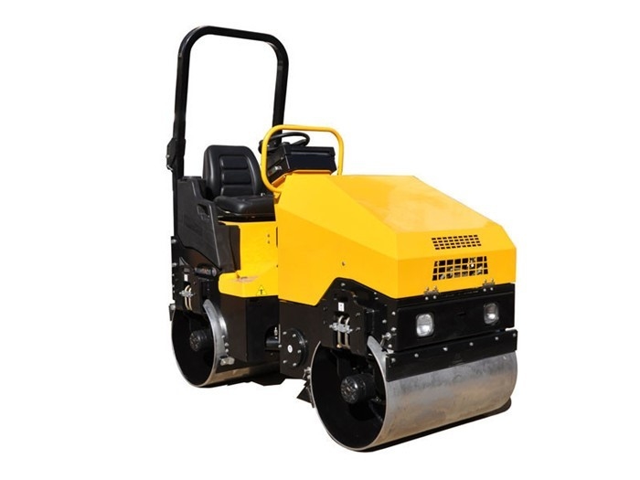 ISO Tandem Road Roller Máy Trọng lượng 1.5t Động cơ Diesel Bảo hành một năm 1.3-1.5ton